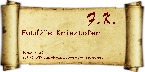 Futás Krisztofer névjegykártya